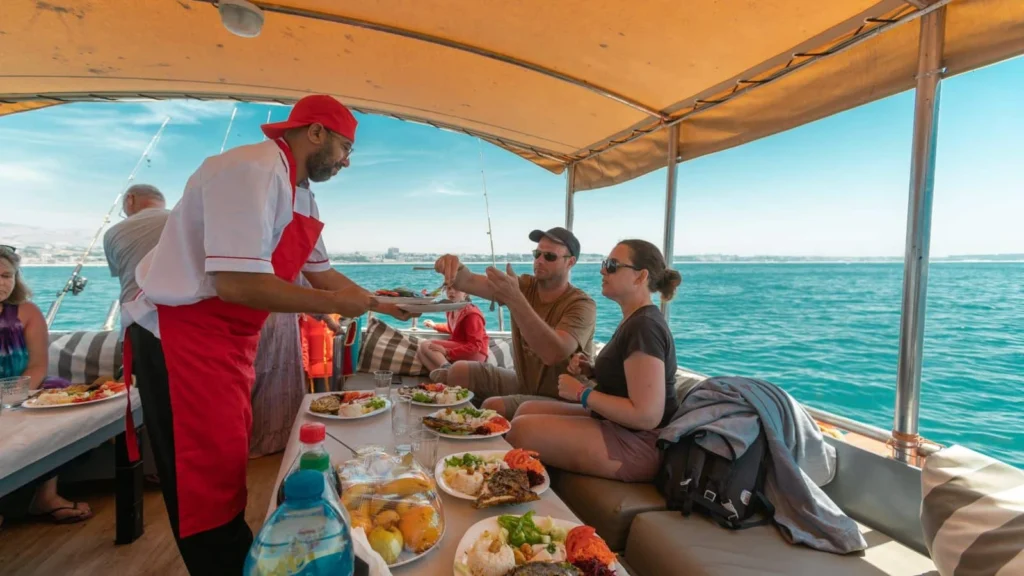 Ausflug ans Meer mit der Familie mit agadir Besuch.